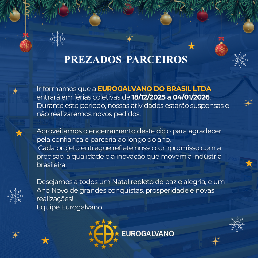 Aviso de Férias: Recesso de Final de Ano